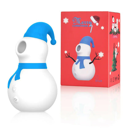 Christmas Snowman Vacuum Powerful Sucking Vibrator - Vibegg