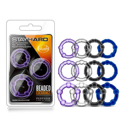 Erection Enhancing Beaded Cock Rings Set