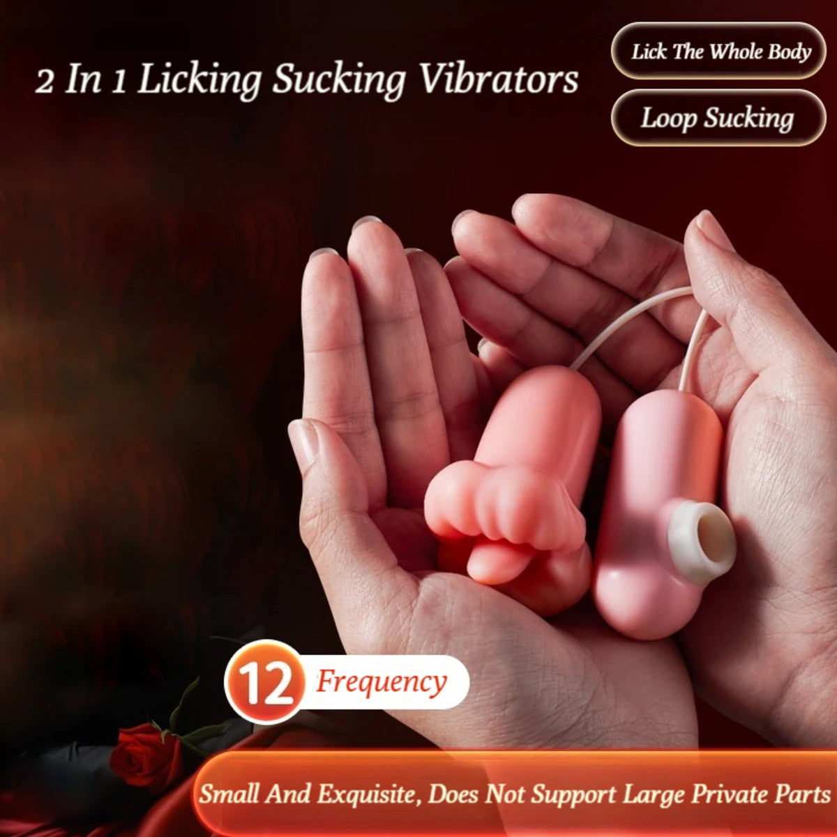 2 In 1 Tongue Licking Sucking Vibrators For Women - Vibegg